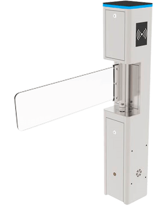 Portello motorizzato bidirezionale ad accesso singolo SZ202 con anta in vetro