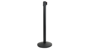 Colonnina tendinastro nero opaco con nastro retrattile TL40